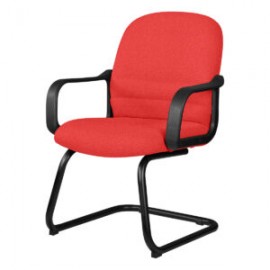 Silla Visita con Brazos Tamayo 4003 Tela Stella Color Coral