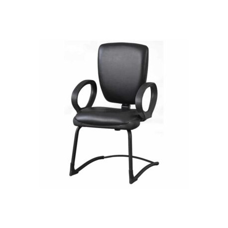 Silla Visita entorno 953 c/b sensapiel negro