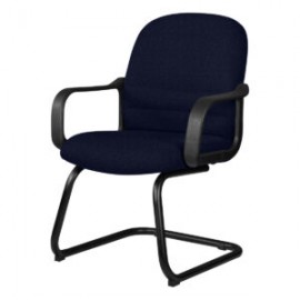 Silla Visita con Brazos Tamayo 4003 Tela Stella Color Marino
