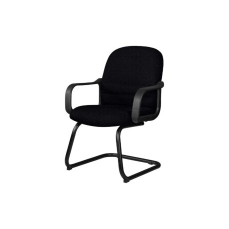 Silla Visita con Brazos Tamayo 4003 Tela Stella Color negro