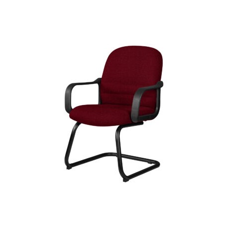 Silla Visita con Brazos Tamayo 4003 Tela Stella Color Vino