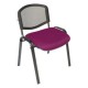 Silla Visita s/b Respaldo Mesh Tela Adison Color Fiusha