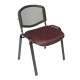 Silla Visita s/b Respaldo Mesh Tela Adison Color Fiusha
