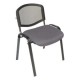 Silla Visita s/b Respaldo Mesh Tela Adison Color Grey