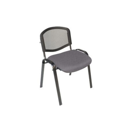 Silla Visita s/b Respaldo Mesh Tela Adison Color Grey