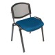 Silla Visita s/b Respaldo Mesh Tela Adison Color Plomo