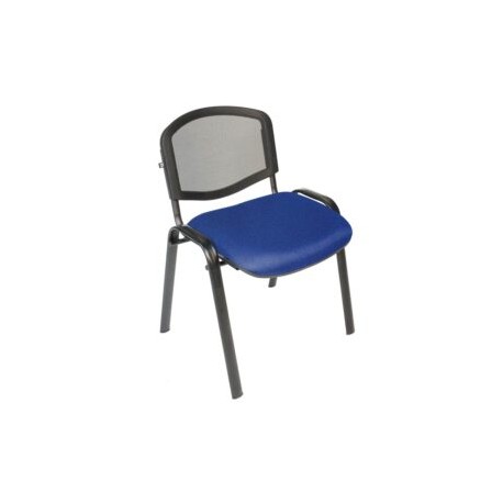 Silla Visita s/b Respaldo Mesh Tela Mini Color Azul Eléctrico
