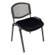 Silla Visita s/b Respaldo Mesh Tela Mini Color Café