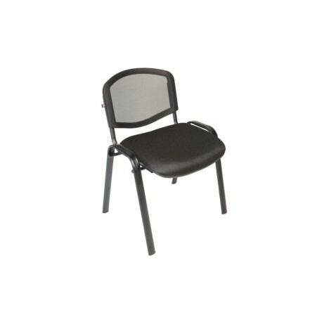 Silla Visita s/b Respaldo Mesh Tela Mini Color Grafito