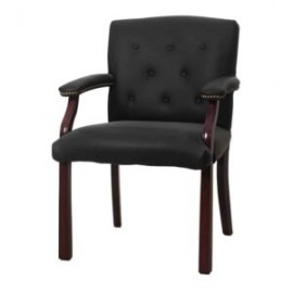 Silla Visita Piel 6545N Piel genuina Color Negro