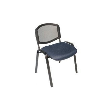 Silla Visita s/b Respaldo Mesh Tela Mini Color Marino