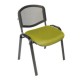 Silla Visita s/b Respaldo Mesh Tela Mini Color Verde Manzano
