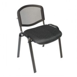 Silla Visita s/b Respaldo Mesh Tela Stanley Color Marino