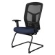 Silla Visita s/b Respaldo Mesh Tela Stanley Color Marino