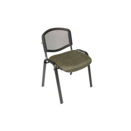 Silla Visita s/b Respaldo Mesh Tela Stanley Color Verde