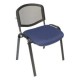 Silla Visita s/b Respaldo Mesh Tela Stella Color Plumbago