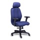 Silla Visita s/b Respaldo Mesh Tela Stella Color Plumbago