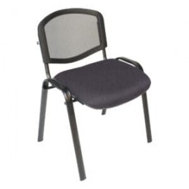 Silla Visita s/b Respaldo Mesh Tela Stella Color Stone