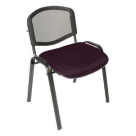 Silla Visita s/b Respaldo Mesh Tela Stella Color Violeta