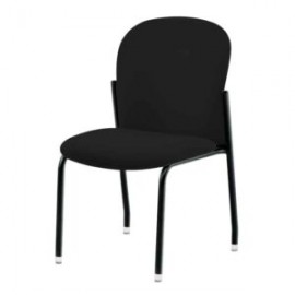 Silla Visita sin Brazos Mirus MOG1.E Tela Confetti Negro