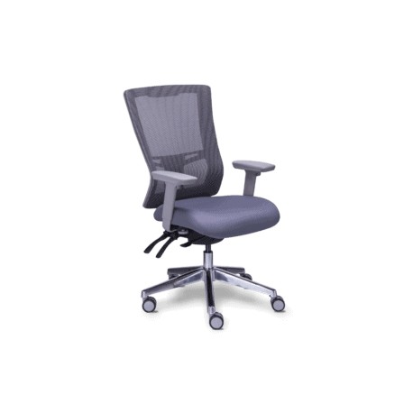 Sillón Ejecutivo Quadra Respaldo Alto / Mesh Gris Asiento
