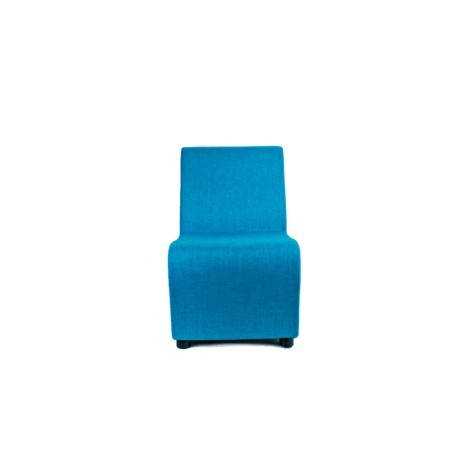 Sillón Modular STELLA 1 plaza Tapizado en Tela Turquesa