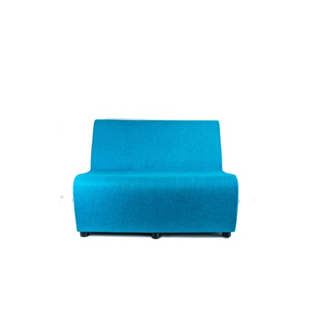 Sillón Modular STELLA 2 Plazas Tapizado en Tela Turquesa