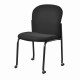 Silla Visita sin Brazos y ruedas Mirus MOG1A Tela Confetti Negro
