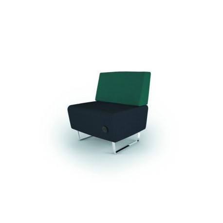 Sillón recto Attesa 911 con respaldo