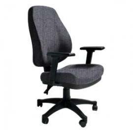 Silla Operativa Poliuretano Inyectado Confort II Adison Color Plata