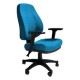 Silla Operativa Poliuretano Inyectado Confort II Adison Color Turqueza