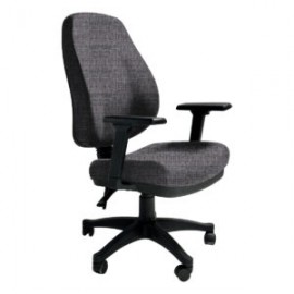 Silla Operativa Poliuretano Inyectado Confort II Tela Addison Color Gris