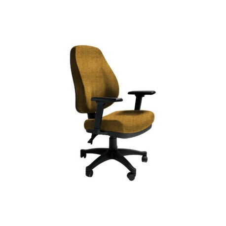Silla Operativa Poliuretano Inyectado Confort II Tela Addison Color Mango