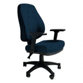 Silla Operativa Poliuretano Inyectado Confort II Tela Addison Color Plumbago