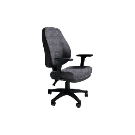 Silla Operativa Poliuretano Inyectado Confort II Tela Adison Color Grey