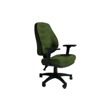 Silla Operativa Poliuretano Inyectado Confort II Tela Adison Color Verde Hoja
