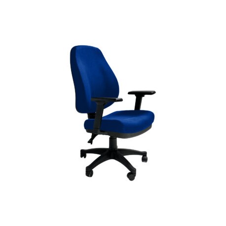 Silla Operativa Poliuretano Inyectado Confort II Tela Mini Color Azul Eléctrico