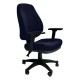Silla Operativa Poliuretano Inyectado Confort II Tela Mini Color Azul Eléctrico