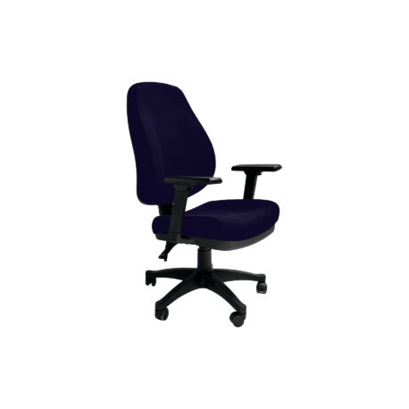 Silla Operativa Poliuretano Inyectado Confort II Tela Mini Color Azul Marino