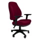 Silla Operativa Poliuretano Inyectado Confort II Tela Mini Color Cereza