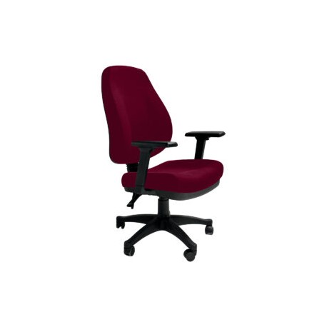 Silla Operativa Poliuretano Inyectado Confort II Tela Mini Color Cereza