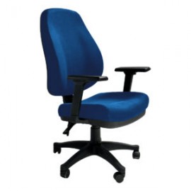 Silla Operativa Poliuretano Inyectado Confort II Tela Mini Color Pizarra