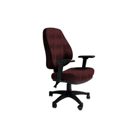 Silla Operativa Poliuretano Inyectado Confort II Tela Stanley Color Ciruela