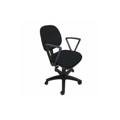 Silla Operativa Regia con Brazos 1011 Color Negra Tela Mini