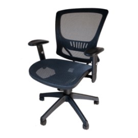 Silla Semi-Ejecutiva R1 Full Mesh Negro