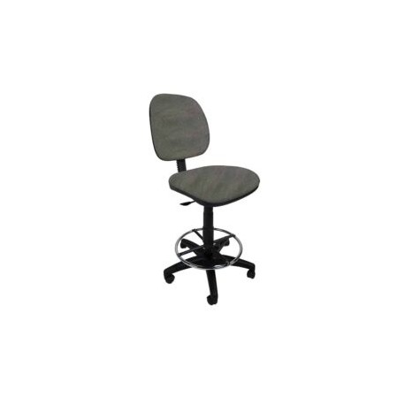 Silla Cajero sin Brazos Regia 1007 Aro Cromado Tela Mini Color Acero