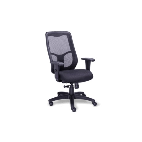 Silla Ejecutiva RE-1510 Mesh y Tela Negro