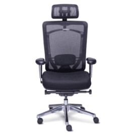 Silla Ejecutiva c/cabecera Dynamic Mesh y Tela Negro