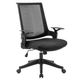 Silla Operativa H2 Mesh y Tela Negro