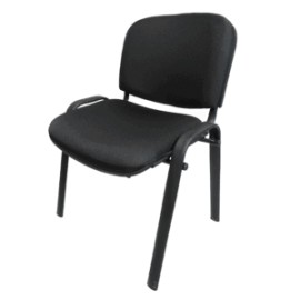 Silla de Visita Allegro sin Brazos en Tela Mini Color Negro